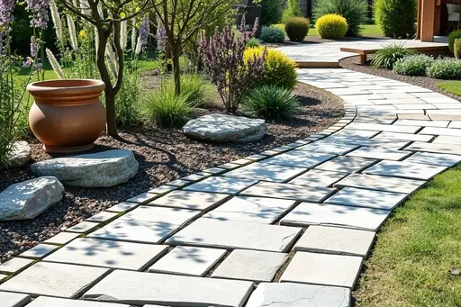 Weg aus Kieselsteinen – So planst und gestaltest du einen Gartenweg aus Kieselsteinen
